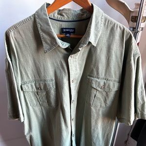 Saint johns bay XXL green, short, sleeved, men’s shirt